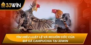 Tìm Hiểu Nguồn Gốc Của Đá Gà Campuchia Tại 33WIN